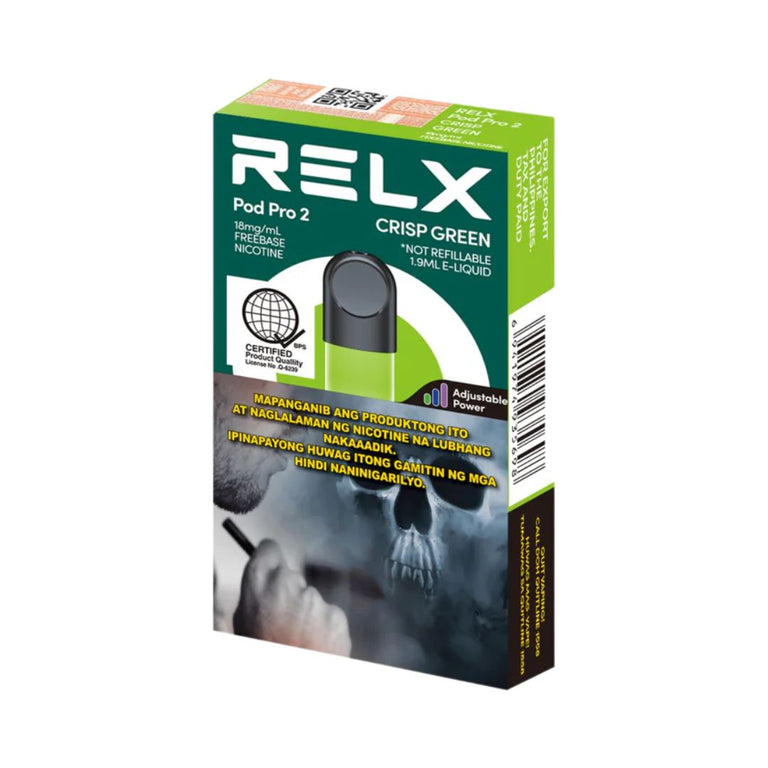 Buy RELX Crisp Green Pod - Apple Flavor Mandaluyong