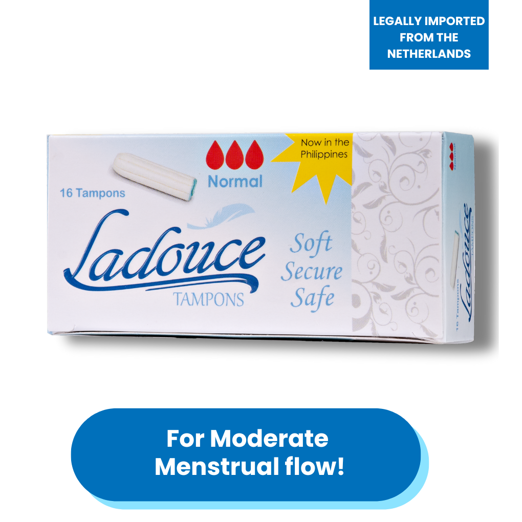 Ladouce Tampons size guide for light, regular, and heavy flow