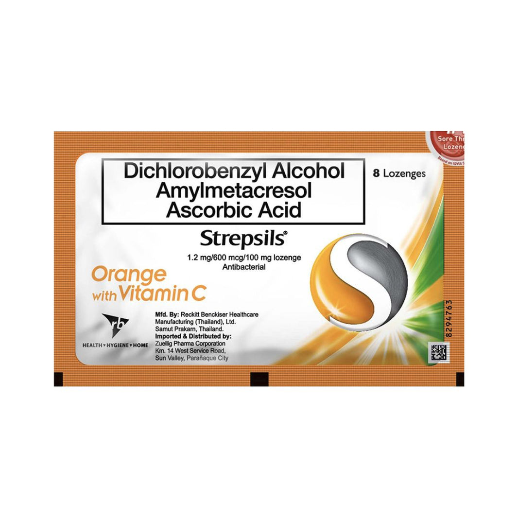 Strepsils Orange with Vit C (8pcs)
