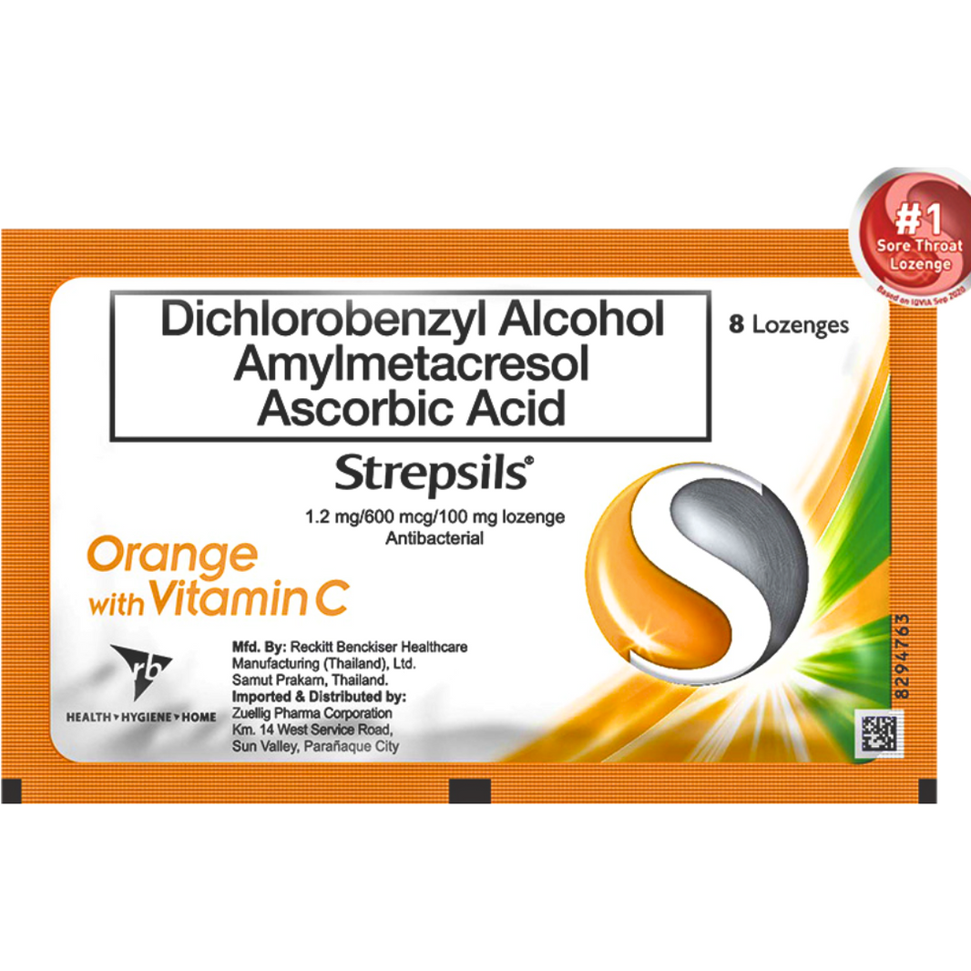 Strepsils Orange with Vit C (8pcs)